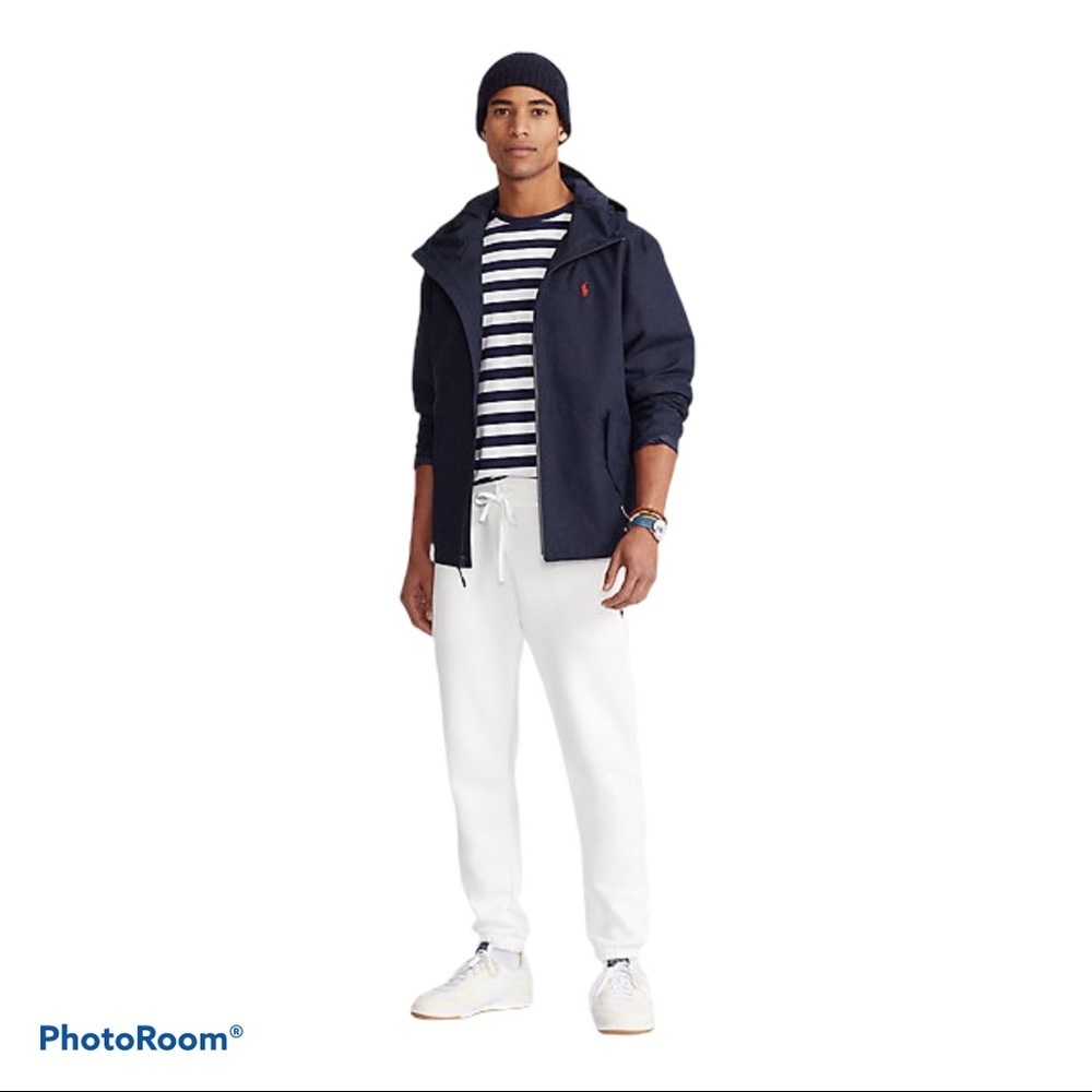 Polo Ralph Lauren Navy Windbreaker Jacket Coat LT